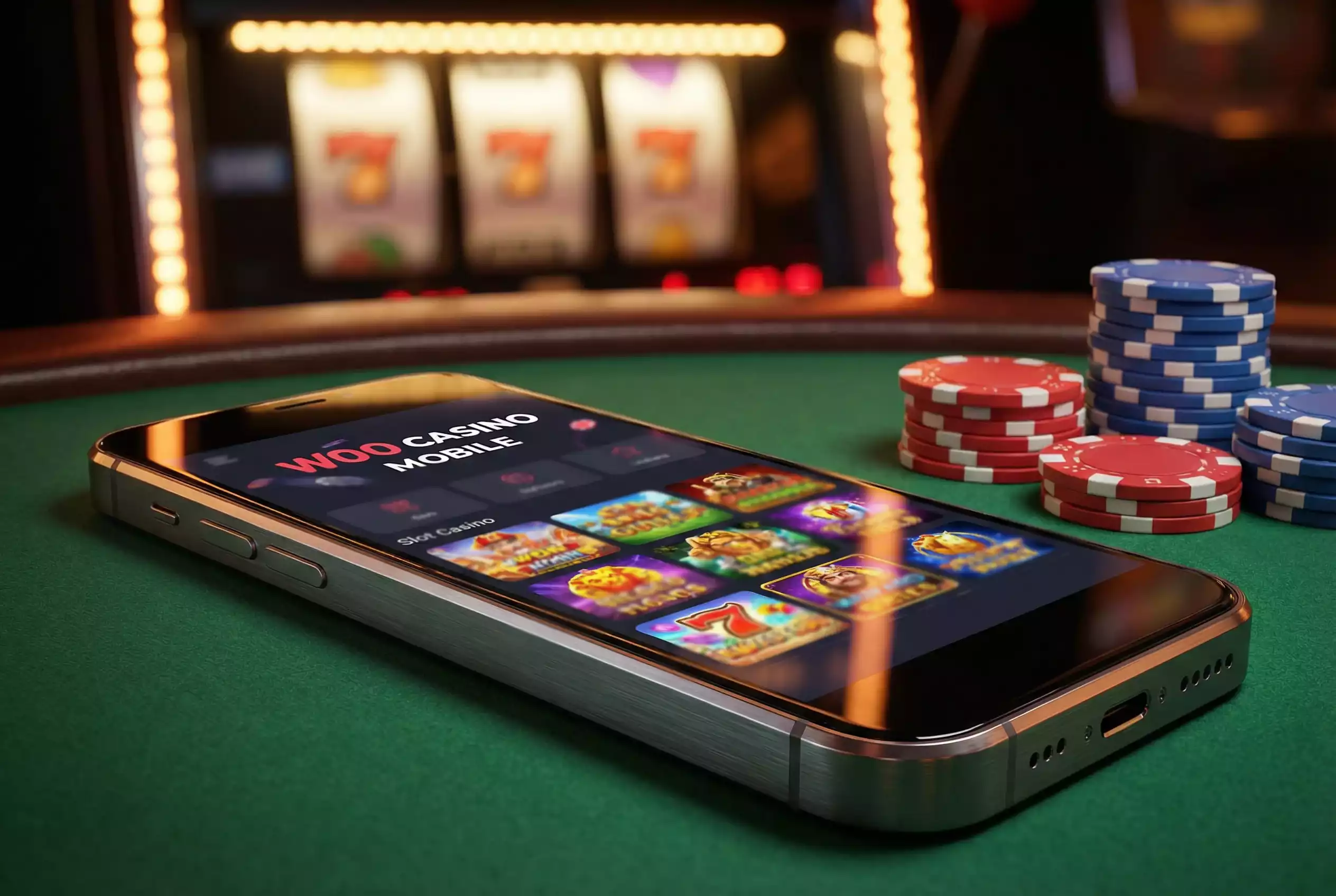 Player enjoying a slot game on mobile